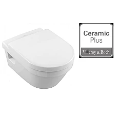 Унитаз подвесной VILLEROY & BOCH Omnia Architectura 5684HRR1 без ободка с крышкой Soft Close