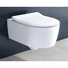 Унитаз подвесной VILLEROY & BOCH AVENTO 5656RS01 без ободка с крышкой Soft Close 