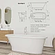 Ванна окремостояча STUDIO STONE MERSEY 150x80 MER150080