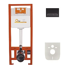 Набор инсталляция 4 в 1 Qtap Nest ST с линейной панелью смыва QT0133M425M08V1091MB