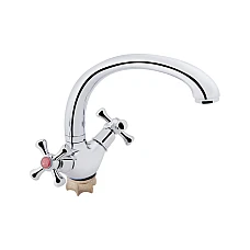 Змішувач для кухні Lidz Lamb 273F двохвентильний LDLAM273FCRM21890 хром