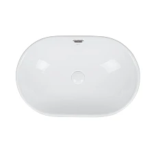 Умивальник з донним клапаном 59x40 Qtap Leo White QT11114028W