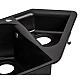 Кухонная мойка с дополнительной чашей Lidz 1000x500/225 BLM-14 (LIDZBLM141000500225)