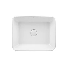 Умывальник-чаша Qtap Tern 48х37 с донным клапаном QT17112074W белый