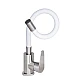 Смеситель для кухни Lidz Vida 015F3 с гибким изливом (k35) LDVID015F3WHI43357 White / Nickel