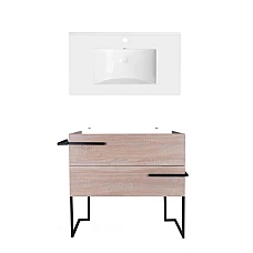 Тумба підлогова Qtap Taurus 80х44 з умивальником Albatross QT71TA44013