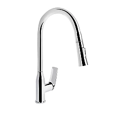 Смеситель для кухни Qtap Vlasta New с выдвижным изливом QTVLA344CRM45646 Chrome