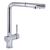 Змішувач для кухні Qtap Rozcesti з висувним виливом QTROZ367CRM45941 хром