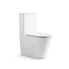 Унітаз підлоговий Qtap Swan Ultra Quiet з сидінням Soft-close QT16222182TW білий