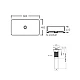 Комплект Qtap Tern: Раковина накладная прямоугольная 600x400x110 мм WHITE + Донный клапан PU02