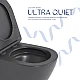 Унітаз підвісний Qtap Robin Ultra Quiet 520×365×340 мм, Anthracite, з сидінням Slim Duroplast / Soft-close / Quick Release QTROB26AN48995