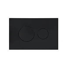 Клавіша змиву Qtap Standard 152x236x28 мм, Matt Black, кругла QTSTD164BLM49470