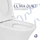 Унитаз напольный Qtap Presto безобідковий з сідінням Soft-close QTPRE27W51022