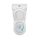 Унитаз напольный Qtap Presto безобідковий з сідінням Soft-close QTPRE27W51022