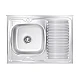 Кухонна мийка Lidz 6080-L Satin LIDZ6080L06SAT