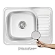 Кухонна мийка Lidz 6550 Satin LIDZ6350SAT8