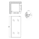 Душевая перегородка Qtap Walk-In Standard CRM209.C8 90х200 см, стекло Clear 8 мм, покрытие CalcLess