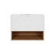 Тумба подвесная Qtap Robin 60х47 со столешницей QT1379TPН6001WWO белый/белый дуб