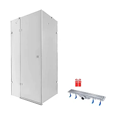 Душова кабіна Qtap Capricorn CRM1018RC6 100х80 з трапом лінійним Dry FB304-600