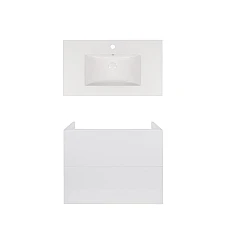 Тумба підвісна Qtap Tern 80х44 з умивальником Albatross New QT71TE44109