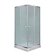 Душова кабіна Lidz Wawel SC90x90.SAT.LOW.FR скло Frost з піддоном KAPIELKA ST90x90х14