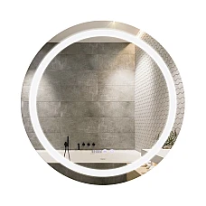 Зеркало Qtap Mideya R800 с LED-подсветкой Touch, с антизапотеванием, диммером QT2078NCR8080W