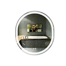 Дзеркало Qtap Gemini 80х70 з LED-підсвічуванням Touch (3000-6500K) Reverse QT2578R8071W