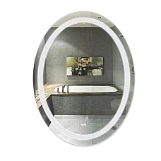 Зеркало Lidz Vida 700х500 с LED-подсветкой Touch, с антизапотеванием, с диммером, рег. яркости LD78LF5070