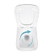 Готовое решение Qtap для ванной комнаты: подвесной унитаз Crow Ultra Quiet 520×360×290 + комплект инсталляции Nest 4 в 1 (квадратная клавиша Chrome)