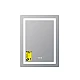 Зеркало Lidz Kubis (KU2) 600х800 с подсветкой, с LED-подсветкой Touch, с антизапотеванием, с диммером, рег. яркости LDKU600800CL49280