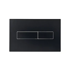 Клавіша змиву Qtap Standard 152x236x28 мм, Matt Black, лінійна QTSTD164BLM49473