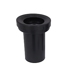 Патрубок Qtap зливний прямий DN90 140х140х186 мм для інсталяції Standard QTSTD167BL49808