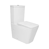 Унитаз напольный Qtap Crow Eco Ultra Quiet безободковый с сиденьем Soft-close QTCRO27W51030