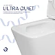 Унітаз підлоговий Qtap Crow Eco Ultra Quiet безобідковий з сідінням Soft-close QTCRO27W51030