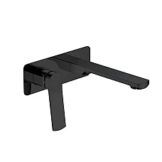 Смеситель для раковины скрытого монтажа Qtap Slavonice QTSLA3040103DB черный матовый