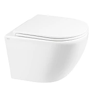 Унітаз підвісний Q-tap Robin QT1333046ENRW безобідковий з сидінням