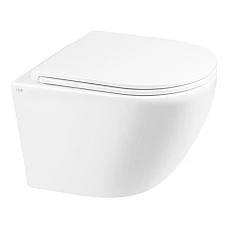 Унітаз підвісний Q-tap Robin QT1333046ENRW безобідковий з сидінням