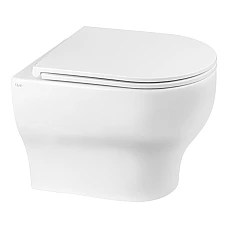 Унітаз підвісний Q-tap Aries QT0333063ERW безобідковий з сидінням 