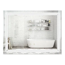 Дзеркало Qtap Mideya 80х60 (DC-B605) з LED-підсвічуванням QT2078B605W