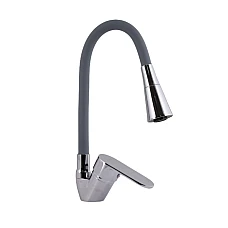 Змішувач для кухні Lidz Tani 008F3 з гнучким виливом LDTAN008F3GCR39507 сірий/хром