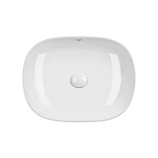 Умывальник-чаша Qtap Aquarius 46x37 с донным клапаном QT21112185W