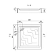 Душовий піддон Lidz Mazur ST90x90x16