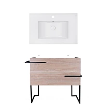 Тумба підлогова Qtap Taurus 80х44 з умивальником Albatross E QT71TA44016