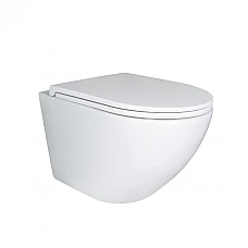 Унітаз підвісний Qtap Robin Mew безобідковий з сидінням Soft-close QT1333046EUQW