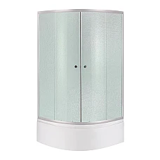 Душова кабіна Latwa SC90x90.SAT.HIGH.FR напівкругла з піддоном KAPIELKA ST90x90x41