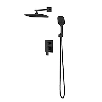 Душова система прихованого монтажу Qtap Gemini QTGEM113BLM45697 чорний матовий