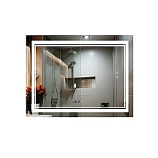 Зеркало Qtap Cardinal (CA1) 1000х800 с LED-подсветкой Touch, с антизапотеванием, с диммером, рег. темп. цвета (3000-6500K) QT0478C10080