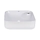 Комплект Qtap Stork: Раковина накладная квадратная 430x430x125 мм White + Донный клапан PU02
