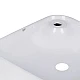 Комплект Qtap Stork: Раковина накладная квадратная 430x430x125 мм White + Донный клапан PU02