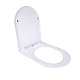 Qtap Сиденье для унитаза напольного (Vlasta) 560×363×30 мм, White, с микролифтом, Slim Duroplast, Quick Release QT28228300W3